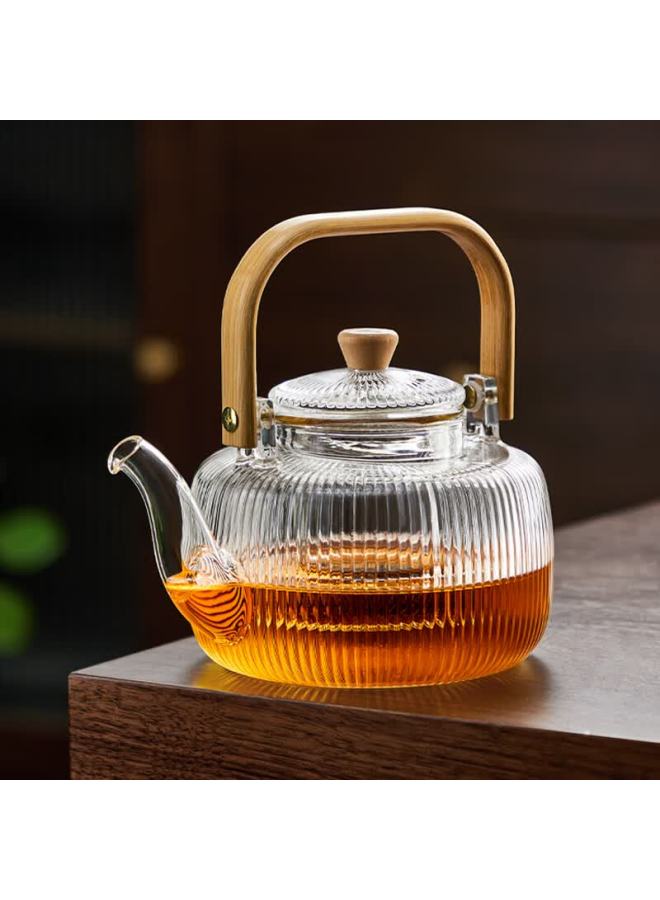 Yihutea Yi Hu Tea Glass Teapot High Temperature Resistant Kettle With Handle Separation Brewing Fireproof Tea Set - Image 1
