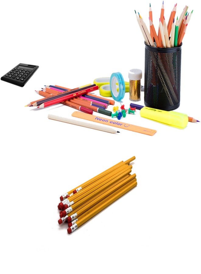 Emraw No 2 HB Wood Cased Pencils with Eraser Top, Bulk Pack of 40 Unsharpened Pencil - for Kids, Students, Teachers, Office and Home Use - Image 3