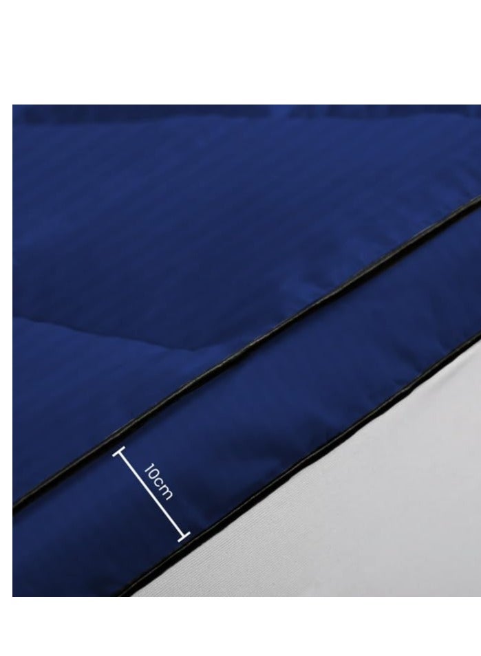 The Home Mart Home Mart Ultra-Plush 4-Inch Hotel Mattress Topper (200x200 cm) – 900 GSM Microfiber Fill, Firm Support, Super Soft Brushed Fabric, Deep Pocket Design with 4-Way Stretch Elastic Straps  - Image 4