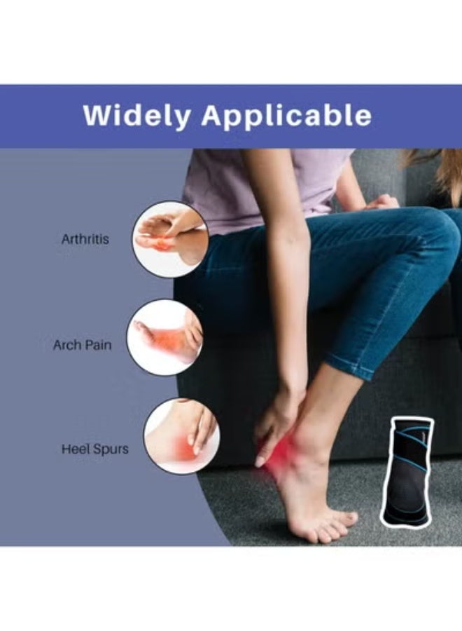 Ankle Brace with Strap - Sprain, Plantar Fasciitis & Achilles Tendonitis Relief - Strong Compression for Daily Use - Image 5