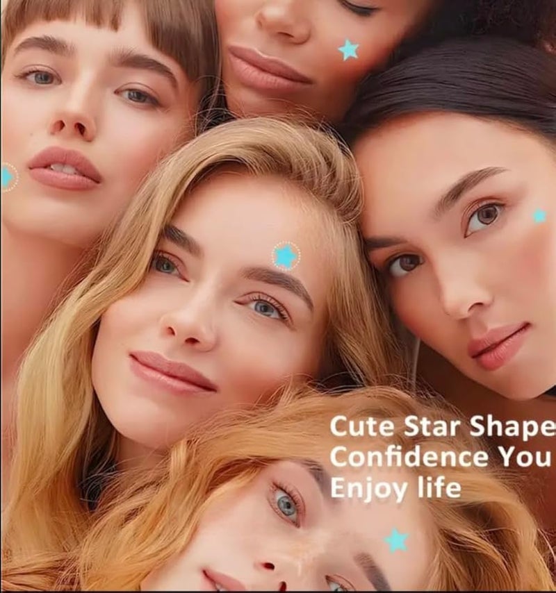 120 Pcs Star Pimple Patches - Colorful Hydrocolloid Acne Absorbing Cover for Face - Cute Star & Glitter Shapes Blemish Spot Treatment - Ultra-Thin, Alcohol-Free & Drug-Free Skincare for Day & Night (R - Image 3