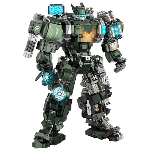 Loyratche Large Mech Robot Building Set Motorized Robot Model Building Blocks Toy for Adults Hard Core Industrial Style Collectible Gifts for Men Teens Ages 14 1403 PCS - Image 1
