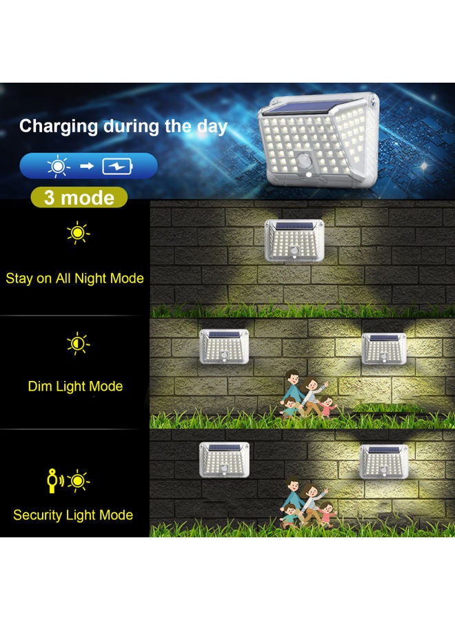 NIBEMINENT Outdoor Wireless LED Solar Motion Sensor Lights Multicolour 143x100x55millimeter - Image 2