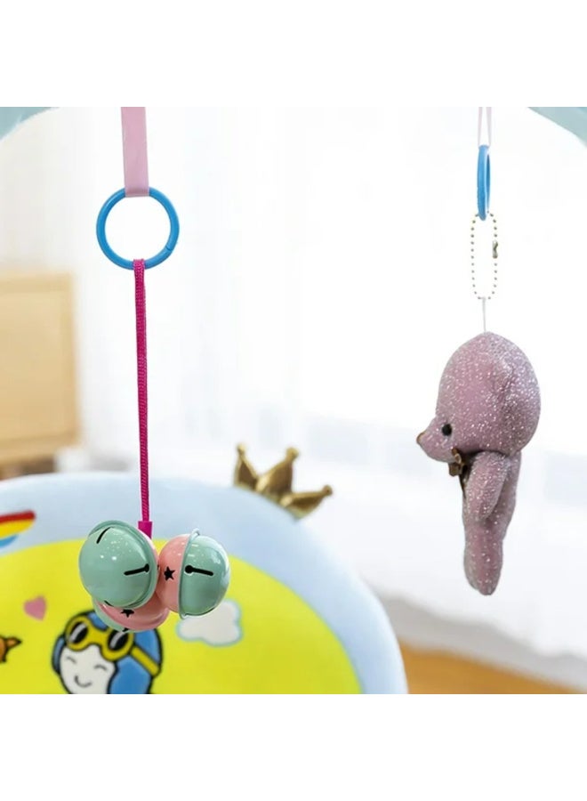 MiniMe Baby Floor Seat Activity | 18-24 Months | Green & Pink | Foam & Polyester | Padded Seat & Detachable Toy Arch | Hanging Toys & Teething Rings | Ergonomic & Portable | Lightweight | Easy to Clean - Image 4