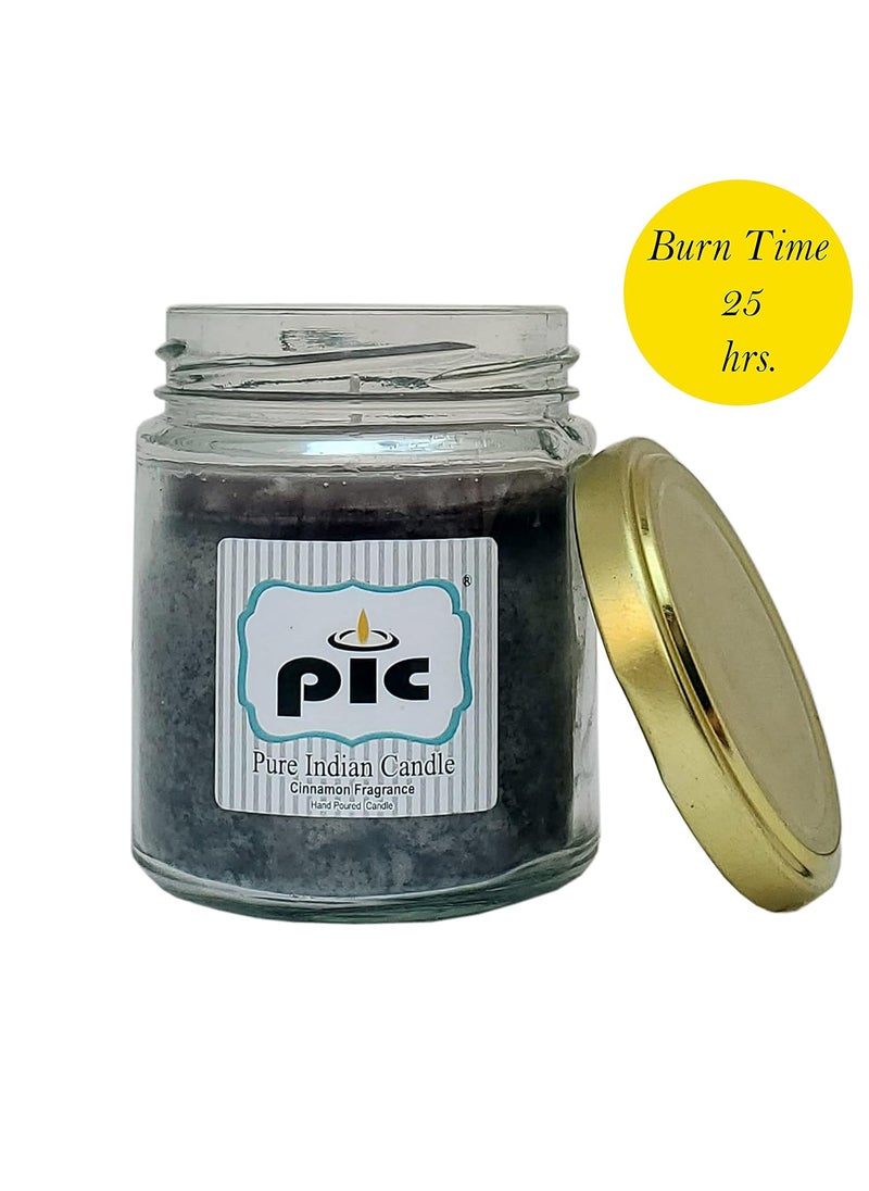 PIC Pure Indian Candle Handmade Black Cinnamon Fragrance Decorative Salsa Jar Candle (Pack of 1 Pcs.)  - Image 3
