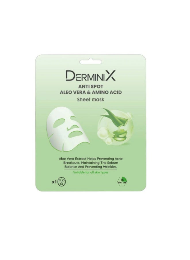 Derminix Aloe Vera Anti-Spot Mask with Amino Acids 25g