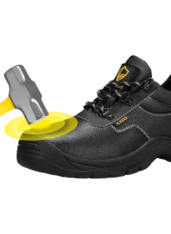 Blue Gull Shield Blue Owl Shield Safety Shoes For Men, Winter Steel Toe Cap, Puncture-Resistant Cowhide, Wear-Resistant, Waterproof, Safety Work Functional Shoes D201 43 - Image 3