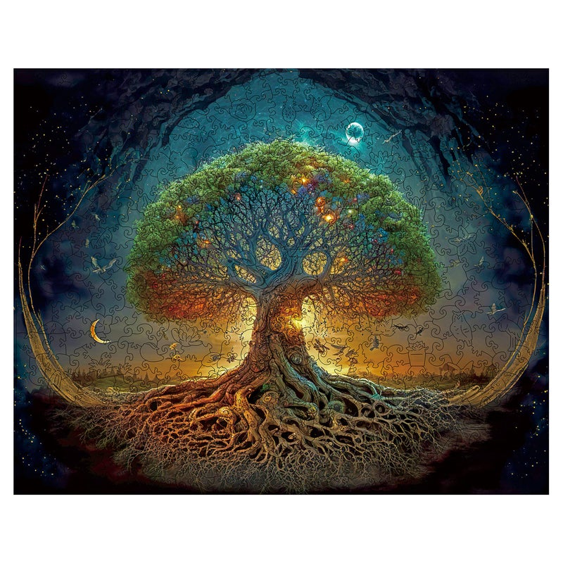 Mys Aurora Unique Wooden Jigsaw Puzzles Blooming Tulips 200 Pcs Medium Size 96 x 118 Luxurious Shaped Wood Puzzle Beautiful Package Best Gift for Adults - Image 3