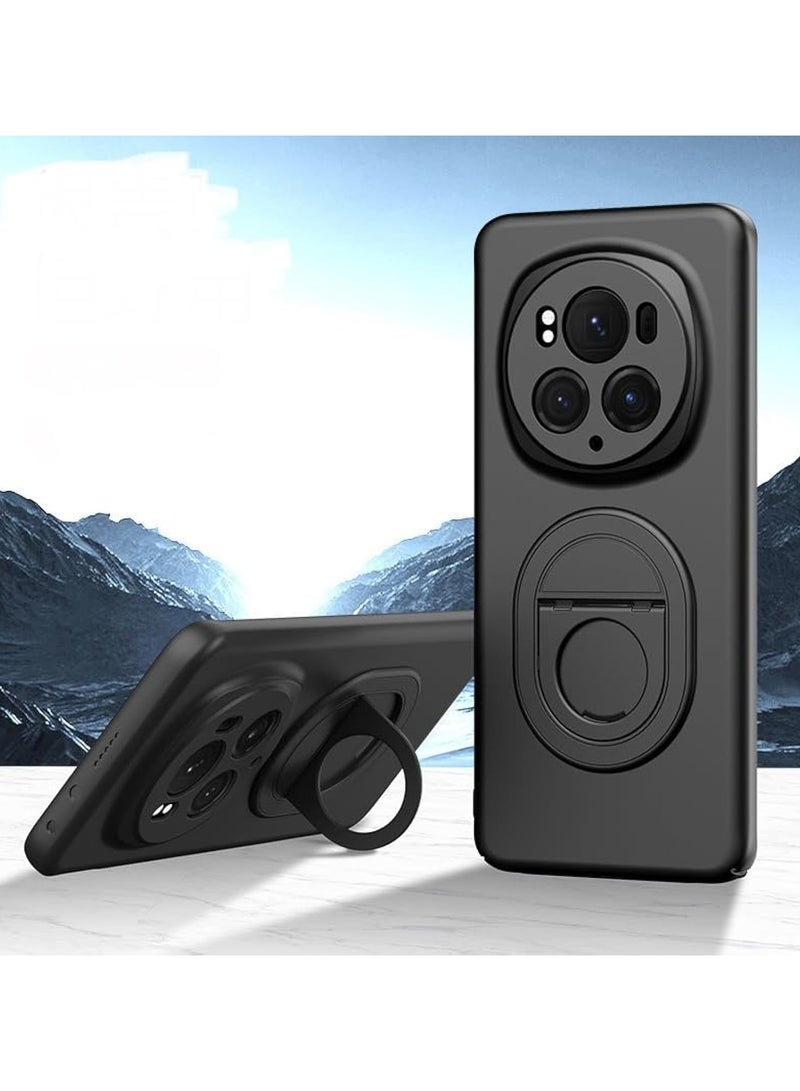 GUDOO Case Compatible with Honor Magic 6 Pro 5G, PC Shockproof Magnetic Ring Car Mount Stand Bumper Cover for Honor Magic 6 Pro 5G  - Image 1