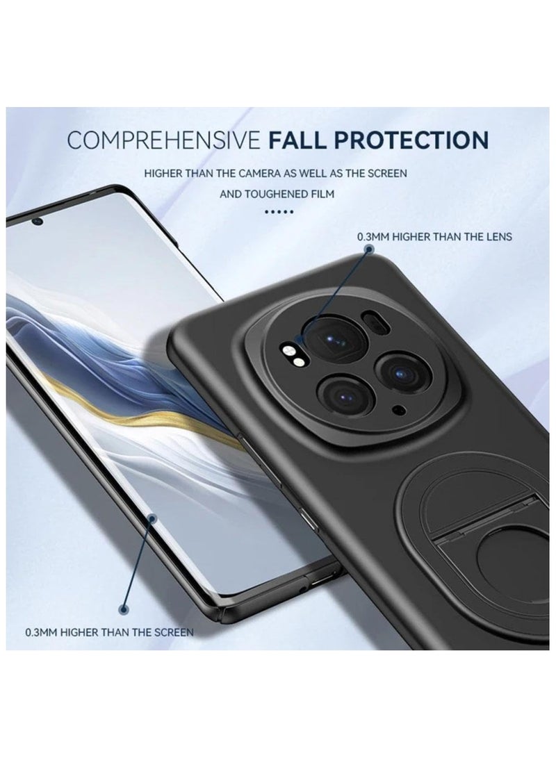 GUDOO Case Compatible with Honor Magic 6 Pro 5G, PC Shockproof Magnetic Ring Car Mount Stand Bumper Cover for Honor Magic 6 Pro 5G  - Image 4
