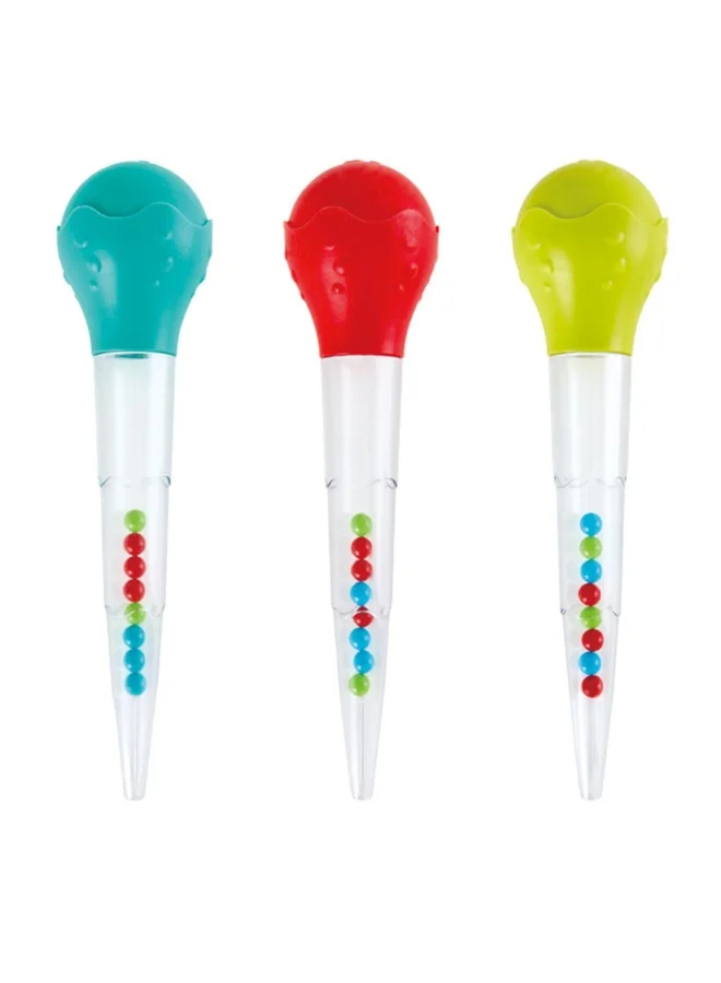 هيب Hape Kids Squeeze & Squirt | Kids Dropper With Silicone Head, Colored Beads Making Water Play Fun For Toddlers, Blue
