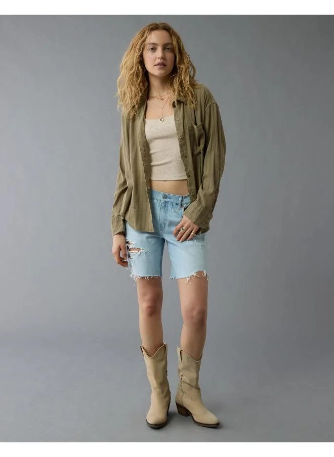 American Eagle AE Perfect Button-Up Shirt