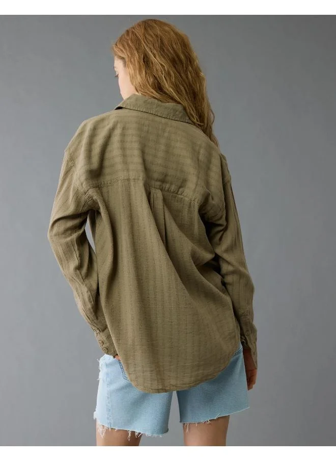 American Eagle AE Perfect Button-Up Shirt
