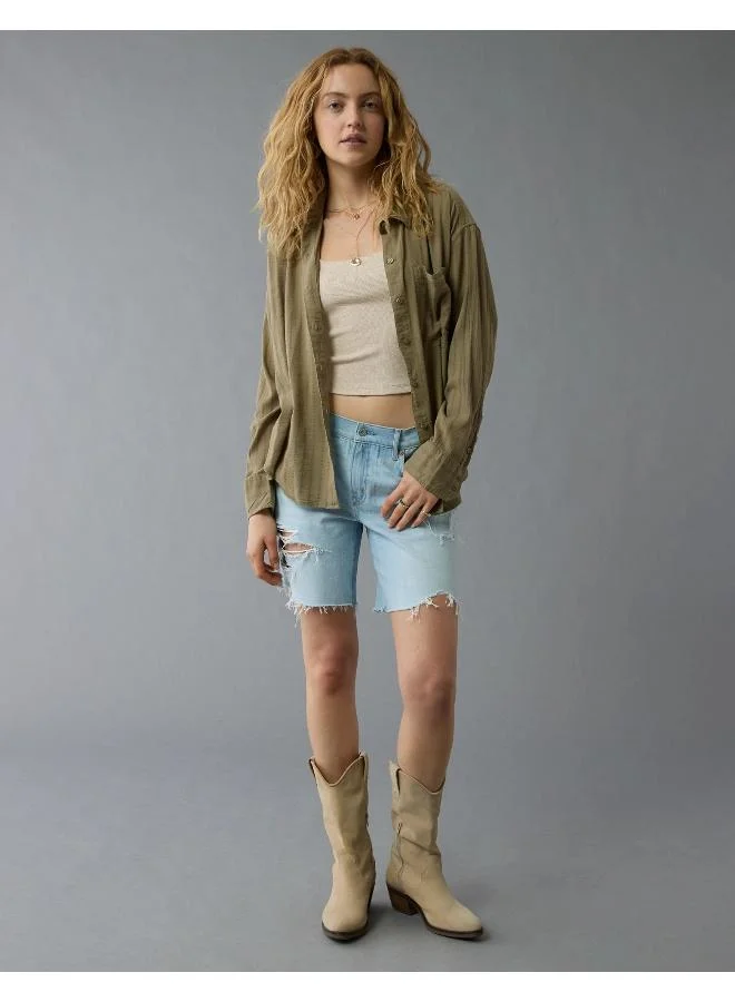 American Eagle AE Perfect Button-Up Shirt