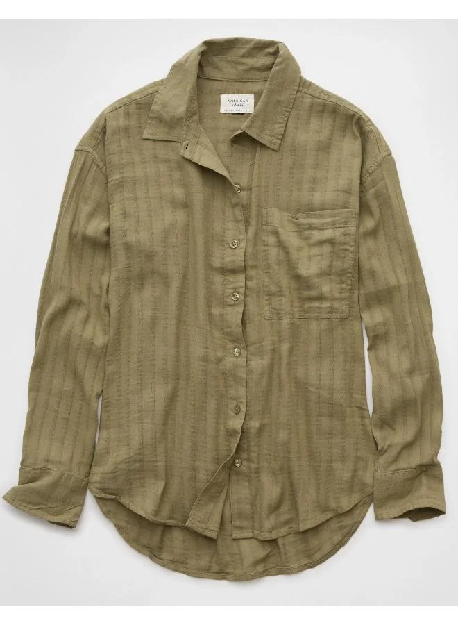 American Eagle AE Perfect Button-Up Shirt