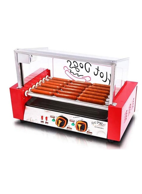 Countertop Commercial Hotdog Machine Sausage Grill Machine with 7 Grilling Rollers