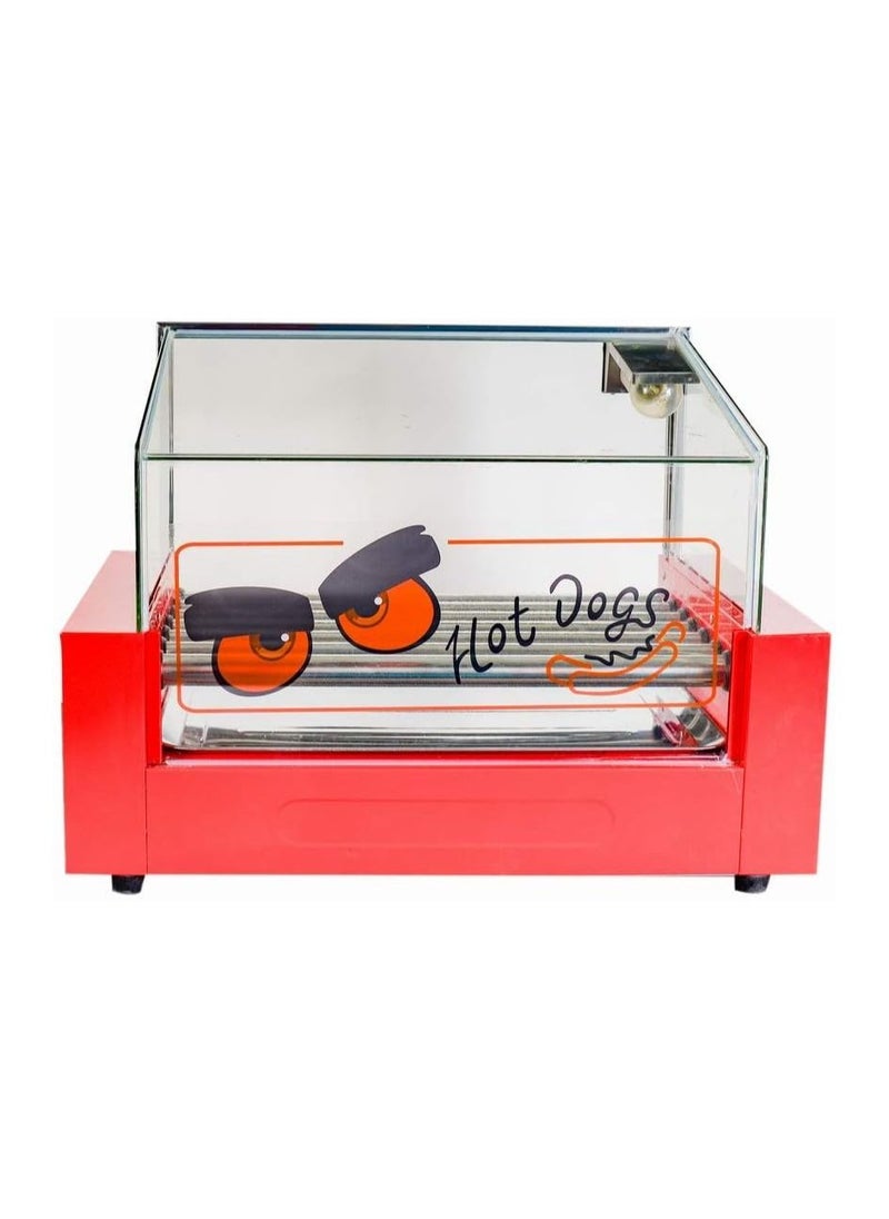 Countertop Commercial Hotdog Machine Sausage Grill Machine with 7 Grilling Rollers
