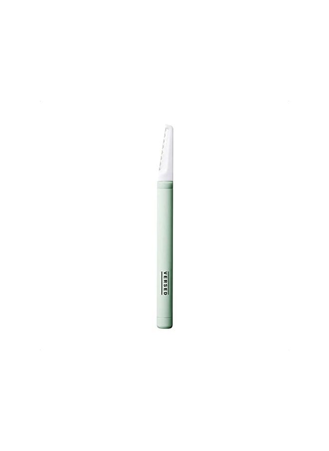 Versed - Versed Instant Gratification At-Home Dermaplaning Tool - Reusable, Pro-Grade Facial Exfoliator - Stainless Steel Facial Razor with Single-Edge Blade for Smooth Complexion & Enhanced Makeup Application - Image 1