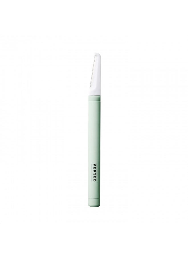 Versed - Versed Instant Gratification At-Home Dermaplaning Tool - Reusable, Pro-Grade Facial Exfoliator - Stainless Steel Facial Razor with Single-Edge Blade for Smooth Complexion & Enhanced Makeup Application - Image 1