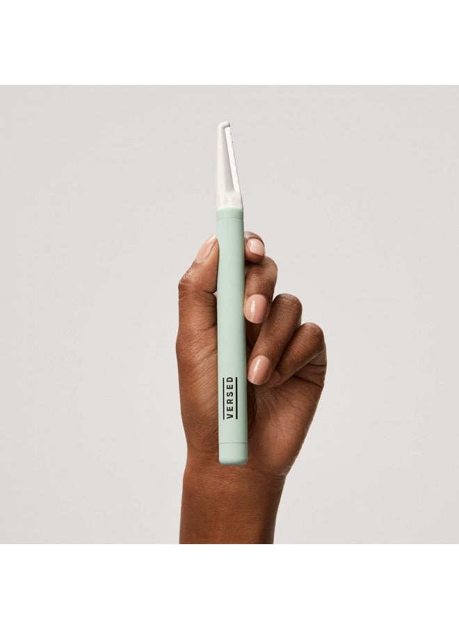 Versed - Versed Instant Gratification At-Home Dermaplaning Tool - Reusable, Pro-Grade Facial Exfoliator - Stainless Steel Facial Razor with Single-Edge Blade for Smooth Complexion & Enhanced Makeup Application - Image 1
