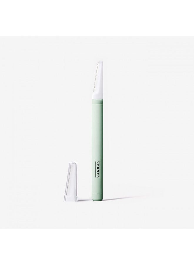 Versed - Versed Instant Gratification At-Home Dermaplaning Tool - Reusable, Pro-Grade Facial Exfoliator - Stainless Steel Facial Razor with Single-Edge Blade for Smooth Complexion & Enhanced Makeup Application - Image 1