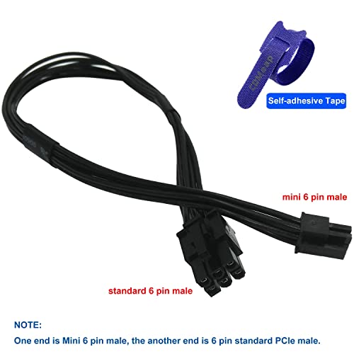 COMeap Mini 6 Pin to 6 Pin PCI Express Video Card Power Adapter Cable for Mac Pro G5 14-inch(35cm)(Pack of 2) - Image 3