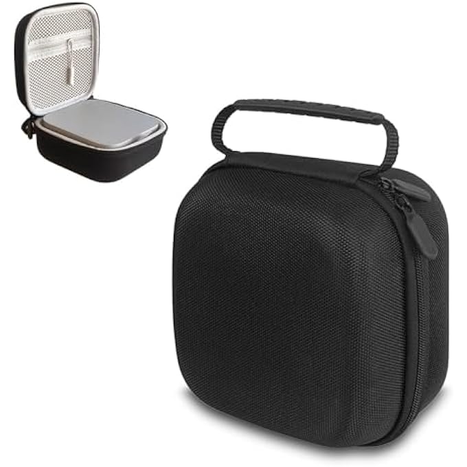 rayihni FOR APPLE MAC MINI M4 PORTABLE CARRYING CASE WITH MESH POCKET SHOCK RESISTANT STORAGE BAG - BLACK - Image 1