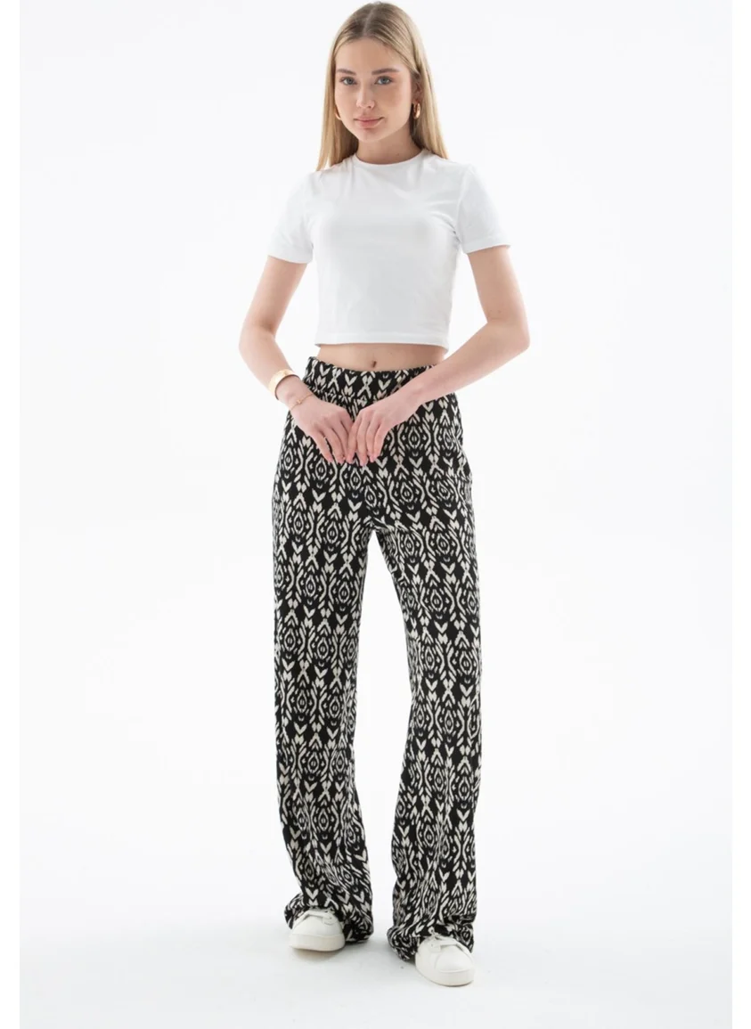Fashion Friends 25Y0179K1 Women's Patterned Trousers