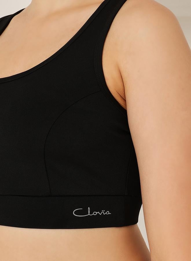 Clovia Medium Impact Padded Racerback Sports Bra - Image 5