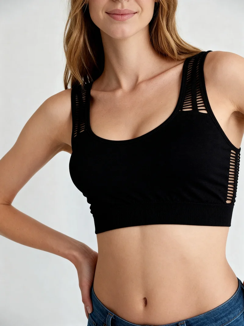 Laceandme Women’s Seamless Bralette – Soft Fit Lounge & Casual Wear