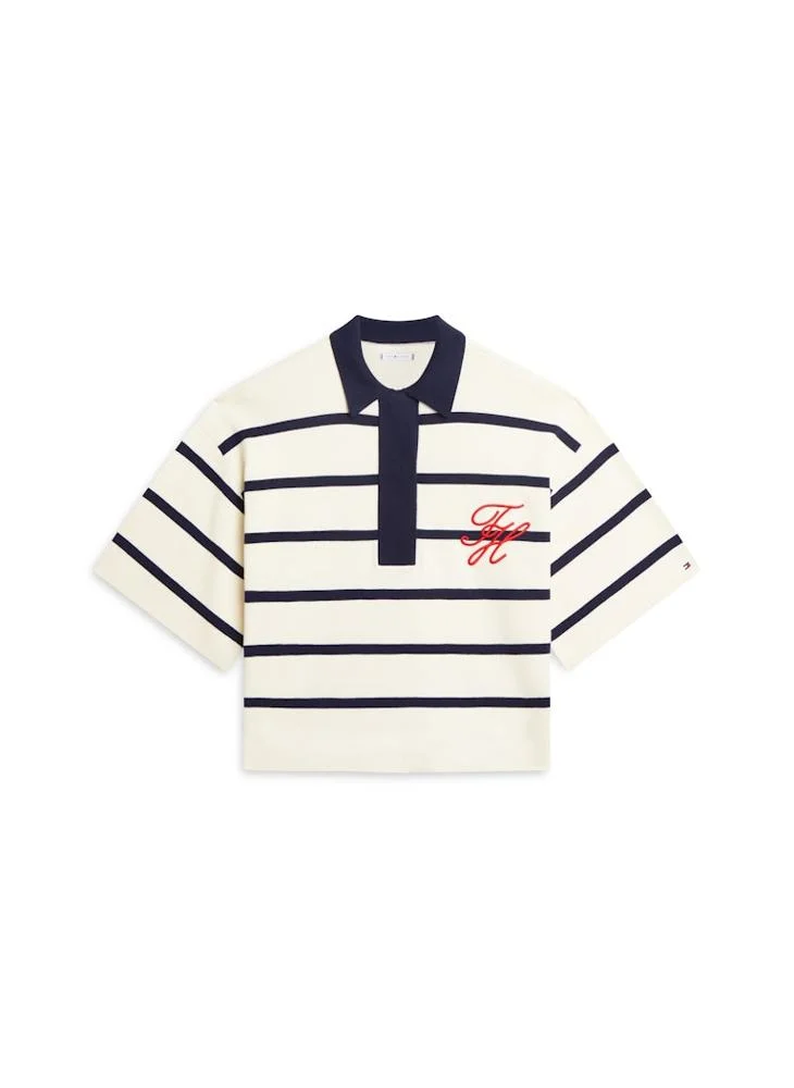 TOMMY HILFIGER  Casual Full Needle Ovs Polo Sweater for Women | Best Price UAE