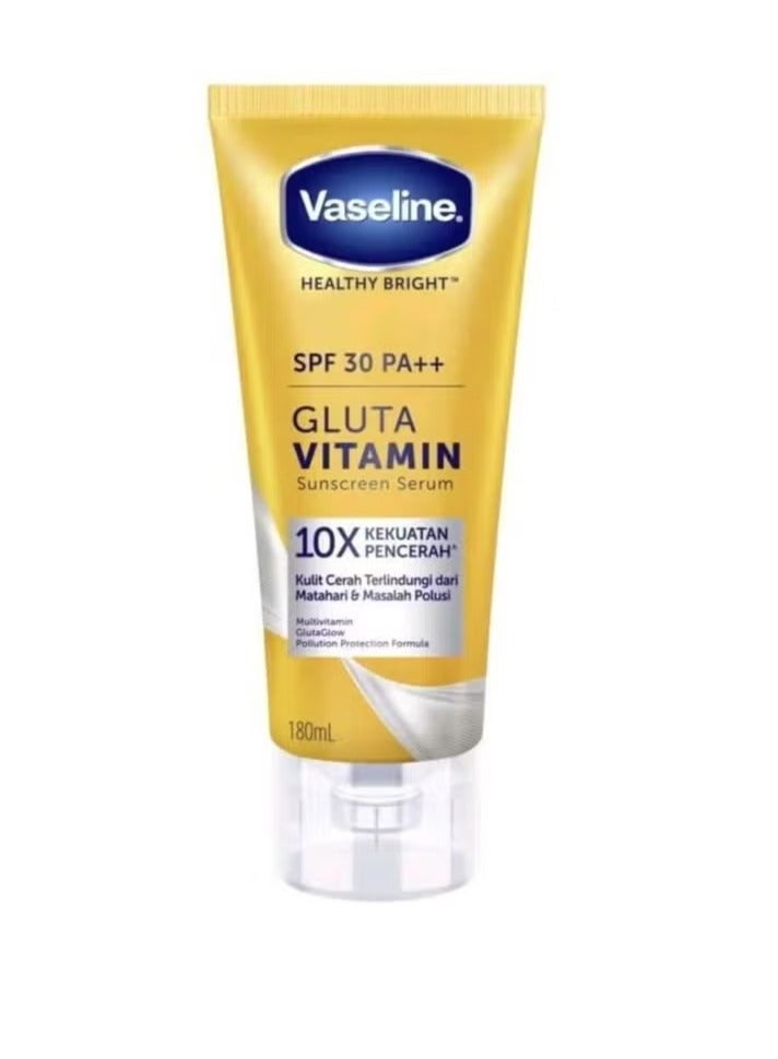 فازلين قطعتين سيروم فازلين الواقي من الشمس SPF30 PA++ مع فيتامين جلوتاثيون - 2*180 مل