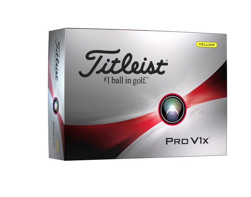Titleist Pro V1x One Dozen Yellow Golf Balls - Image 1