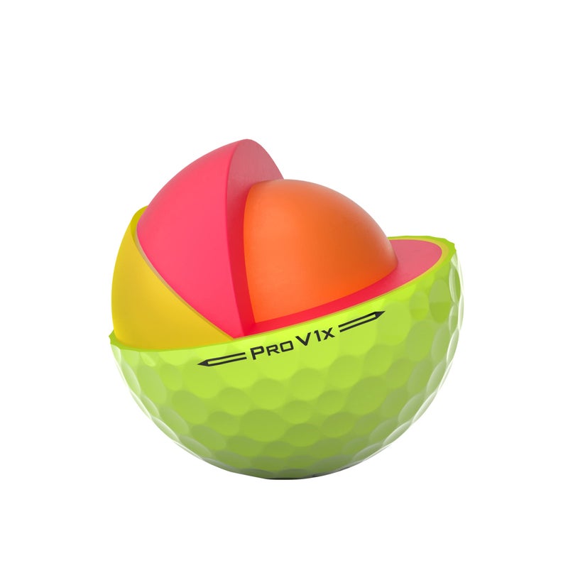 Titleist Pro V1x One Dozen Yellow Golf Balls - Image 5