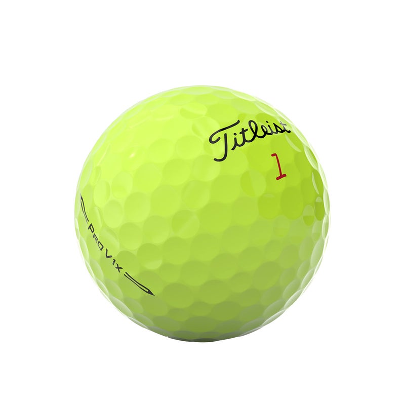 Titleist Pro V1x One Dozen Yellow Golf Balls - Image 2