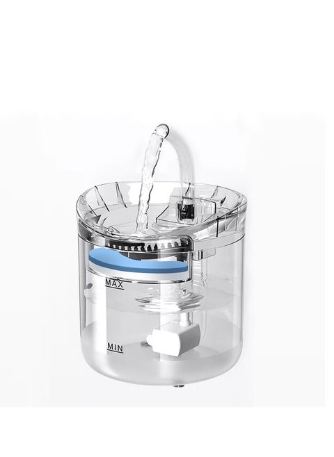 Pet Water Dispenser Intelligent Cat Water Fountain with Faucet Dog Water Dispenser Transparent Drinker Pet Drinking Filters Feeder Motion Sensor