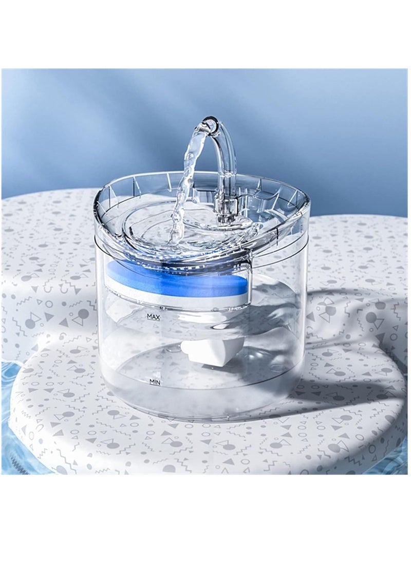 Generic - Pet Water Dispenser Intelligent Cat Water Fountain with Faucet Dog Water Dispenser Transparent Drinker Pet Drinking Filters Feeder Motion Sensor - Image 1