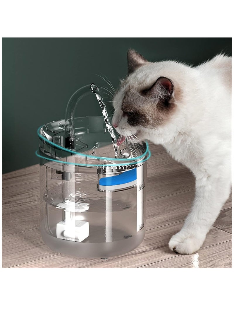 Generic - Pet Water Dispenser Intelligent Cat Water Fountain with Faucet Dog Water Dispenser Transparent Drinker Pet Drinking Filters Feeder Motion Sensor - Image 1