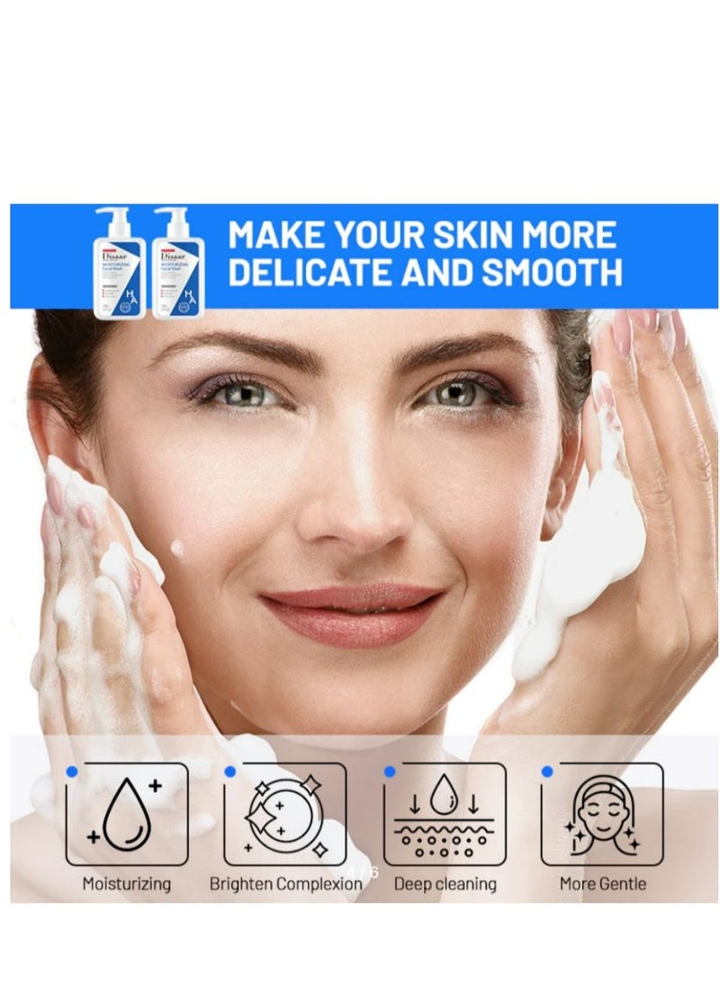 Disaar Moisturizing Facial Wash 200g Hyaluronic Acid Ceramide Amino Acid Essence Face Clean Foam Deep Vrighten Complexion Care  - Image 3
