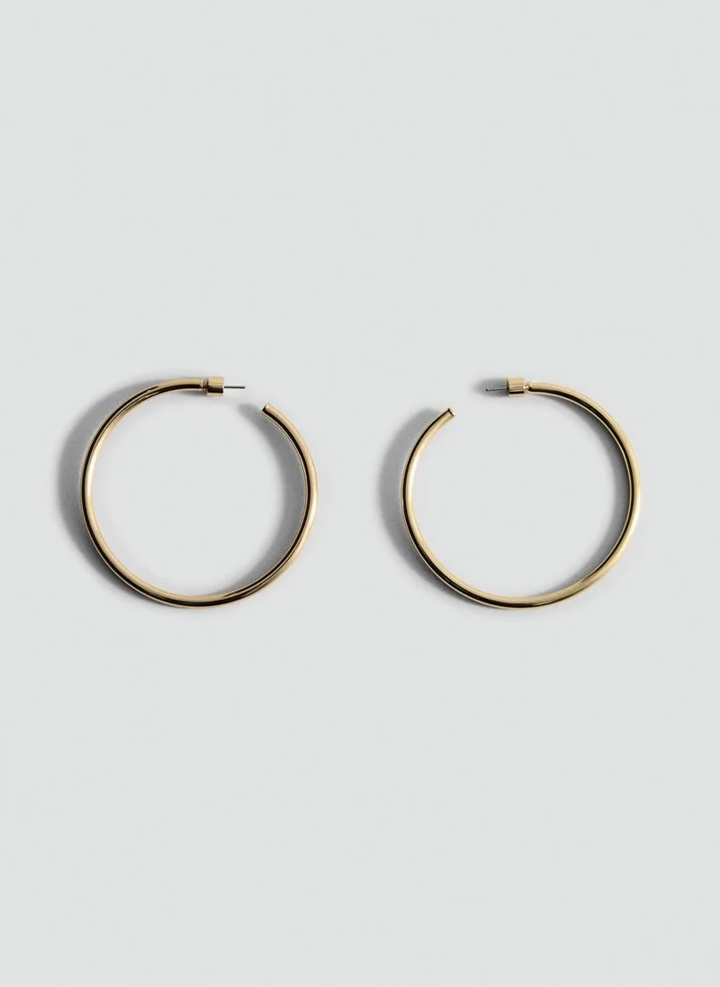 MANGO Hoop Earrings