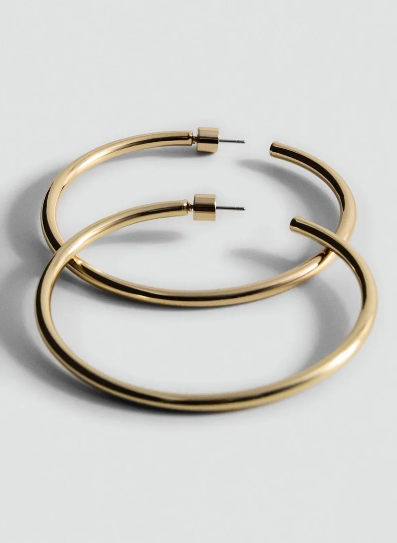 MANGO Hoop Earrings