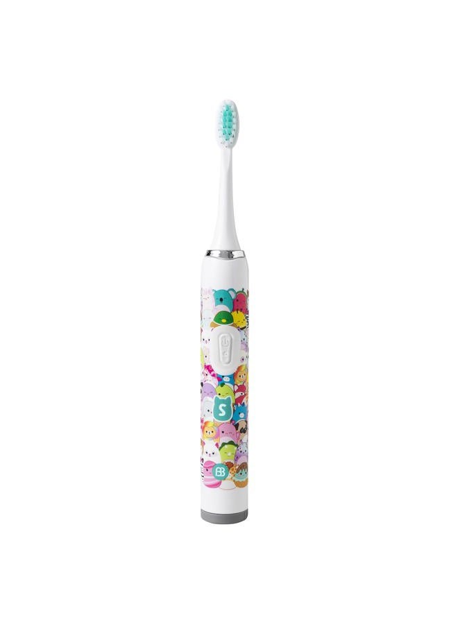 Brush Buddies فرشاة أسنان سكووشمالوز سونيك، شعيرات فائقة النعومة، فرشاة أسنان كهربائية للبالغين، تنظيف سونيك لطيف مع تصميم شخصية جذابة، مثالية لروتين العناية بالفم اليومي - Image 2