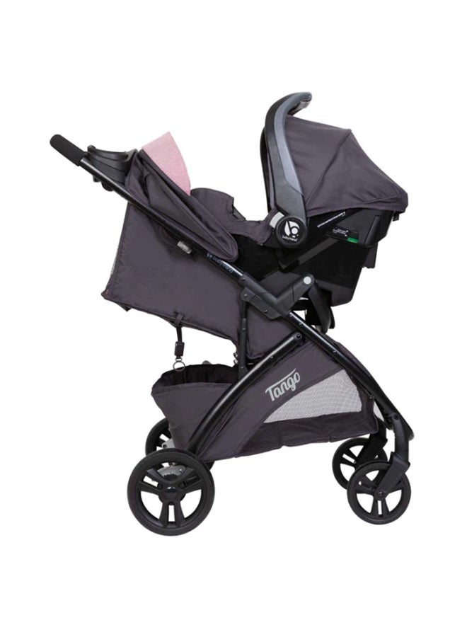 babytrend Tango Travel System-Cassis (3 months and above up to 22kg ), 5-Point Safety Harness and UPF 50+ Canopy, 3 Months+ - Pink/Grey - Image 3
