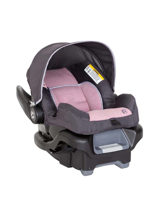 babytrend Tango Travel System-Cassis (3 months and above up to 22kg ), 5-Point Safety Harness and UPF 50+ Canopy, 3 Months+ - Pink/Grey - Image 2