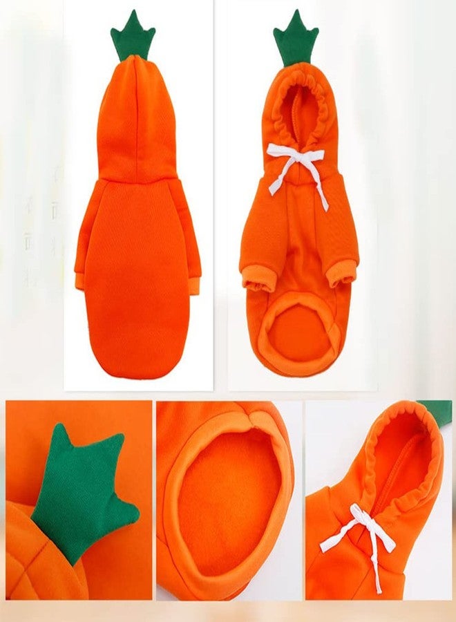 Wiz BBQT Dog Christmas Halloween Costumes,Dog Hoodies for Small Dogs Cats, Cat Puppy Outfits,Yorkie Chihuahua Pomeranian Clothes (X-Small, Orange-Carrot) - Image 4