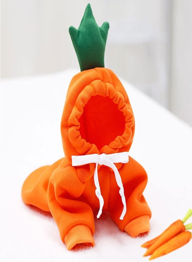 Wiz BBQT Dog Christmas Halloween Costumes,Dog Hoodies for Small Dogs Cats, Cat Puppy Outfits,Yorkie Chihuahua Pomeranian Clothes (X-Small, Orange-Carrot) - Image 3