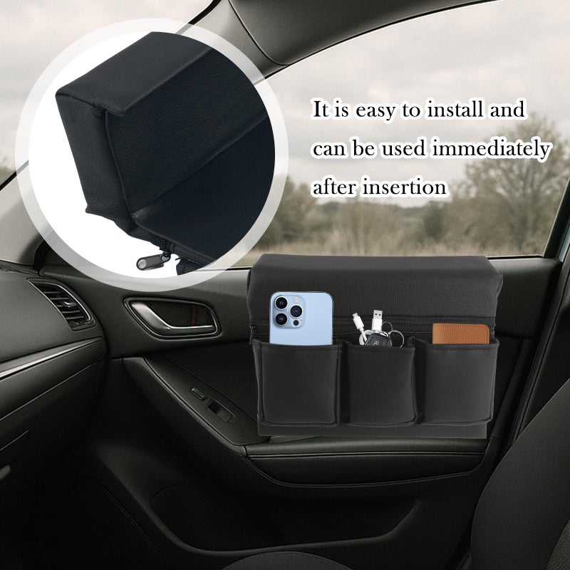 Figpade Car Armrest Storage Box for Window,Multi-Function Car Window Armrest Organizer with Multiple Storage Pockets,Arm Rest Organizer Cars Windows for Armrests and Increasing Storages - Image 5