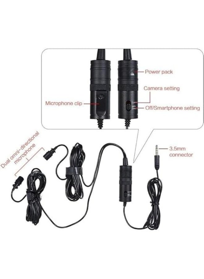 Dual Lavalier Microphone – 2-in-1 Clip-On Mic with Clear Sound and Multi-Device Compatibility - Image 2