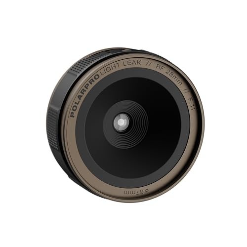 PolarPro LightLeak Lens 28mm Dispo Film Look for Digital Cameras Adjustable Light Leak Ring Fixed F11 Aperture Vintage Disposable Looks wSoft Focus Grain Lens Flares for Canon RF Mount - Image 1