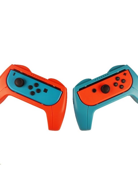 Switch Oled Steering Wheel Grip Joy-handle Handle Ns Racing Game Switch Joycon Hand Grip-Product Color:Red And Blue Grip